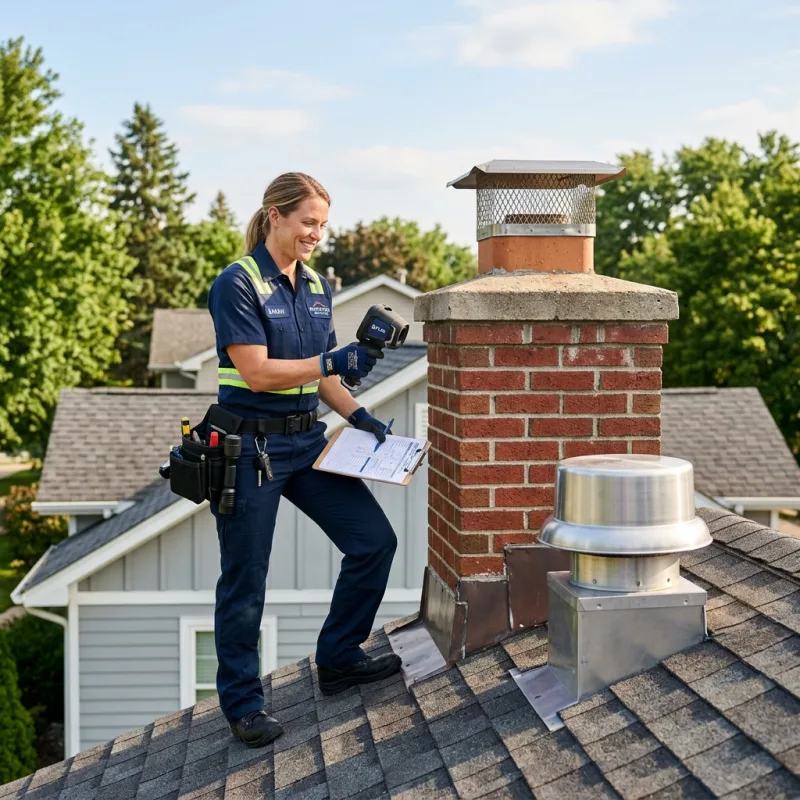 Technician inspecting a Bayswater roof cavity and ductwork for a dead bird